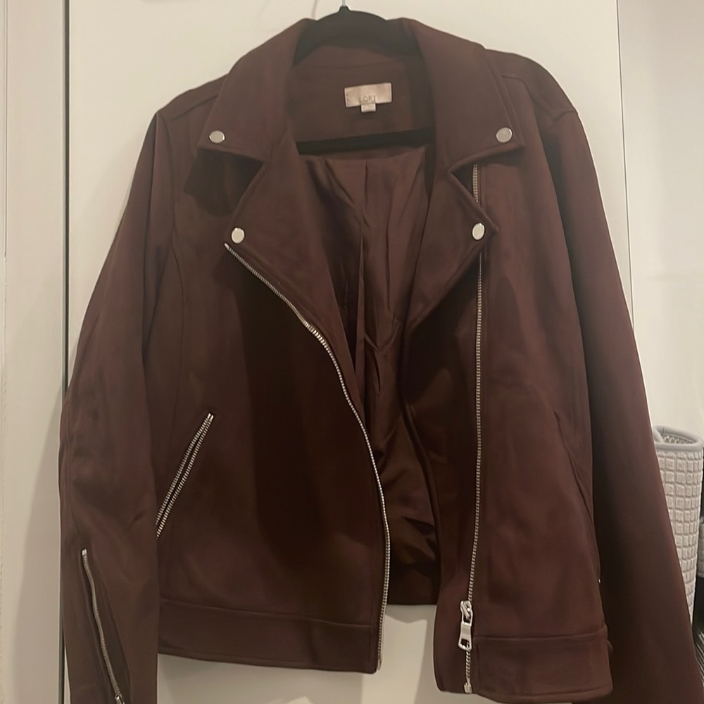LOFT Faux Suede Moro Jacket (Size XL)